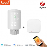 Tuya Zigbee Smart Thermostat TRV Radiator Valve with Smart Hub Alexa/Google
